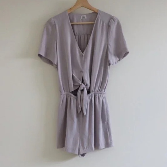 Wilfred Pants - wilfred tie front romper xs lilac silk triacetate